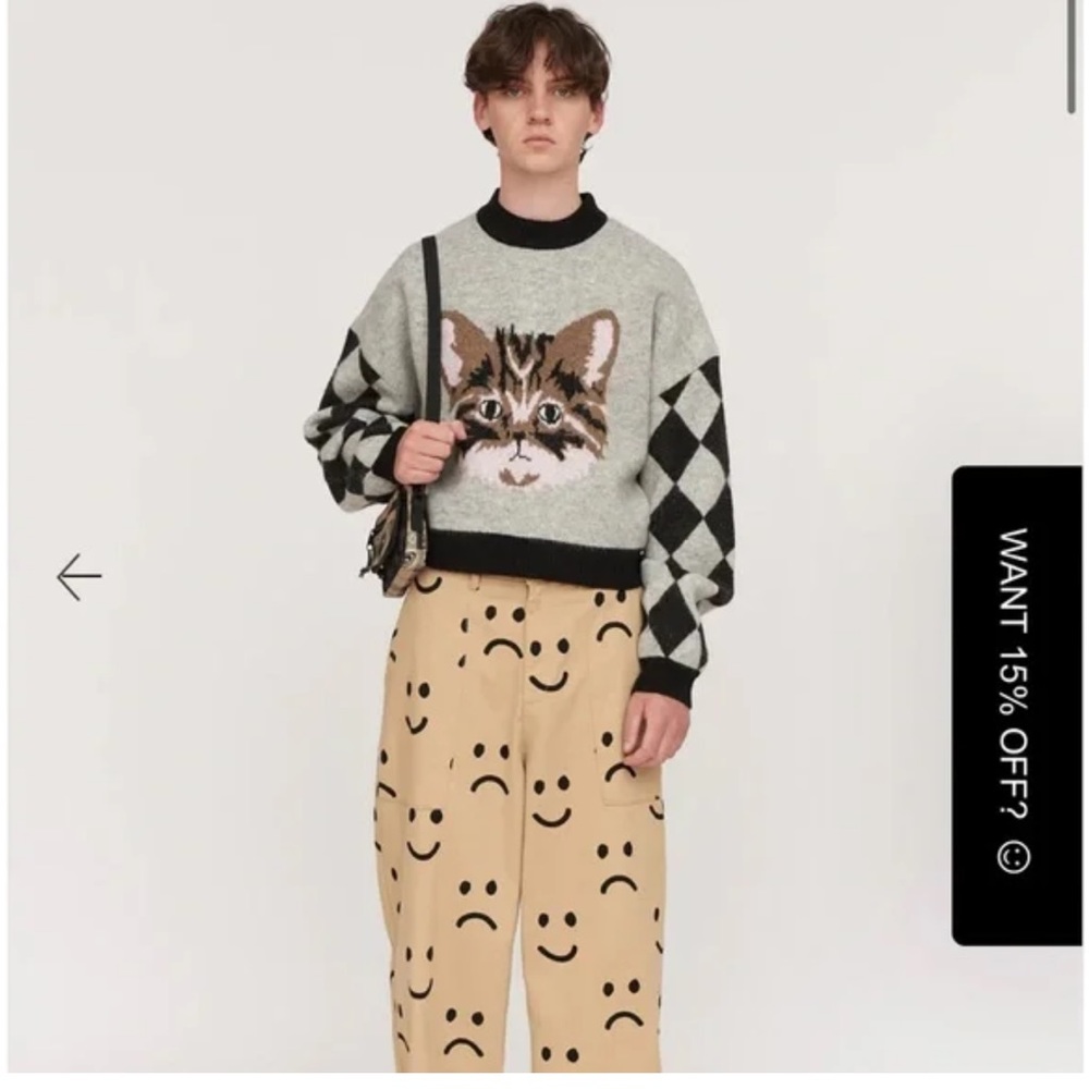 LAZY OAF 🐈 S Cat sweater - Picture 2 of 9